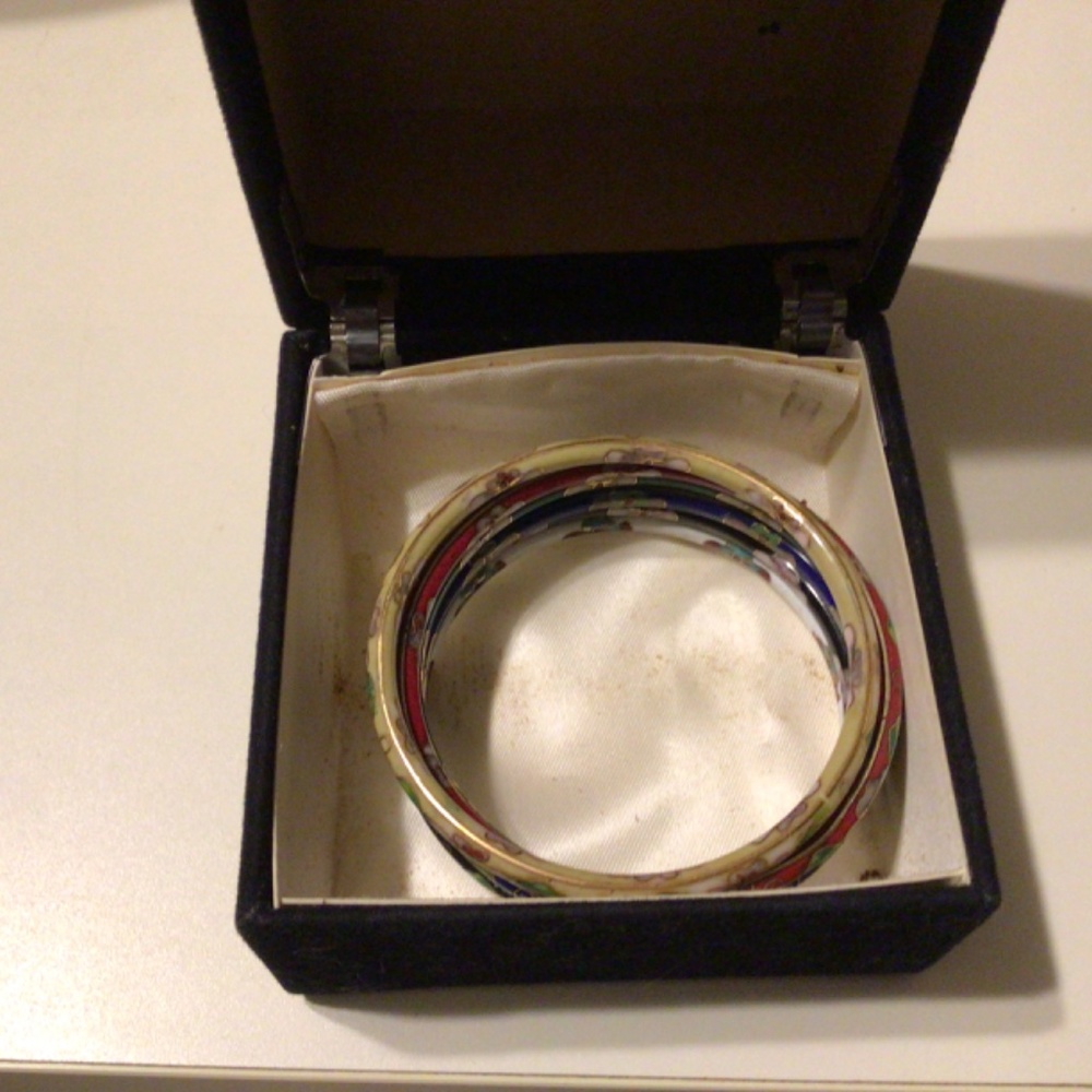 Cloisonn Bangle Bracelets - image 4